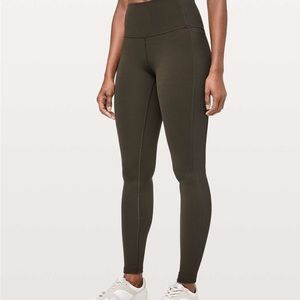 Lululemon Wunder Under High-Rise 7/8 Length 25” (Dark Olive) *Luxtreme Size 4